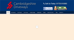Desktop Screenshot of cambridgeshiredriveways.com