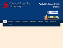 Tablet Screenshot of cambridgeshiredriveways.com